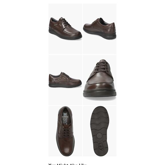 Mephisto Arthus Mens 13 Brown Leather Waterproof Moc Toe Walking Shoes NWOT